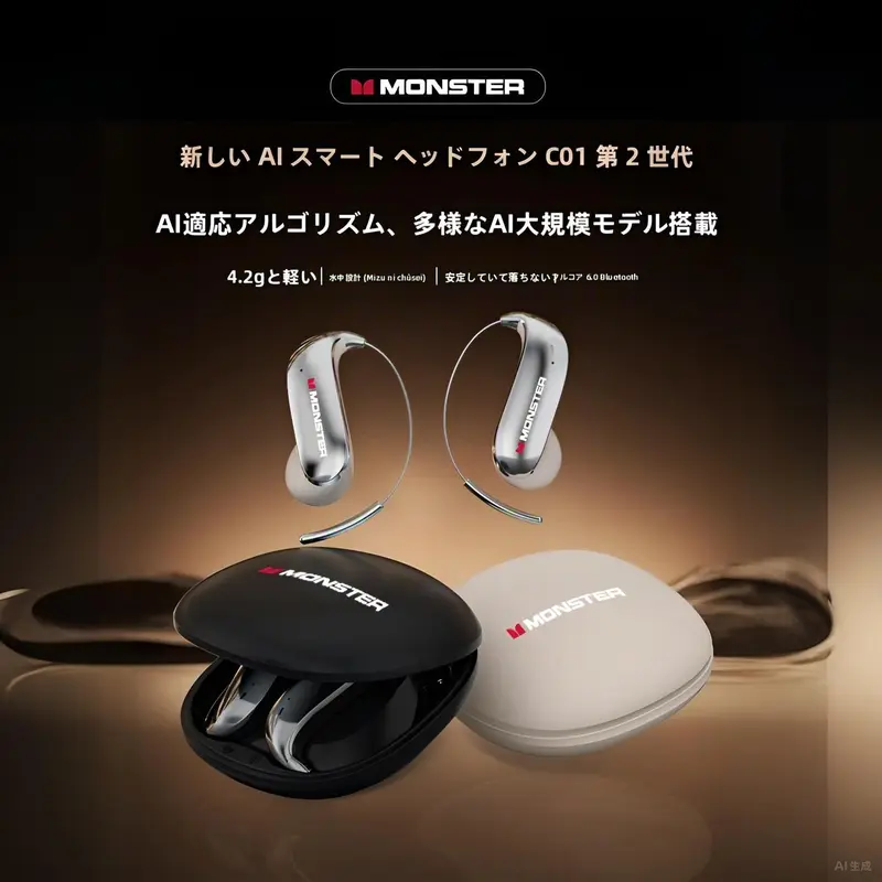 モンスター MQT52 Bluetoothイヤホンのトップピックワイヤレスノイズ