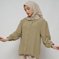 Gambar Monellina 601254 Kemeja Oversize Wanita Lengan Panjang dari Monellina Fashion Kota Administrasi Jakarta Barat 1 Tokopedia