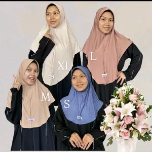AULIA -HIJAB/ BERGO INSTAN/ HAMIDAH PET SIZE  S L mdan XL