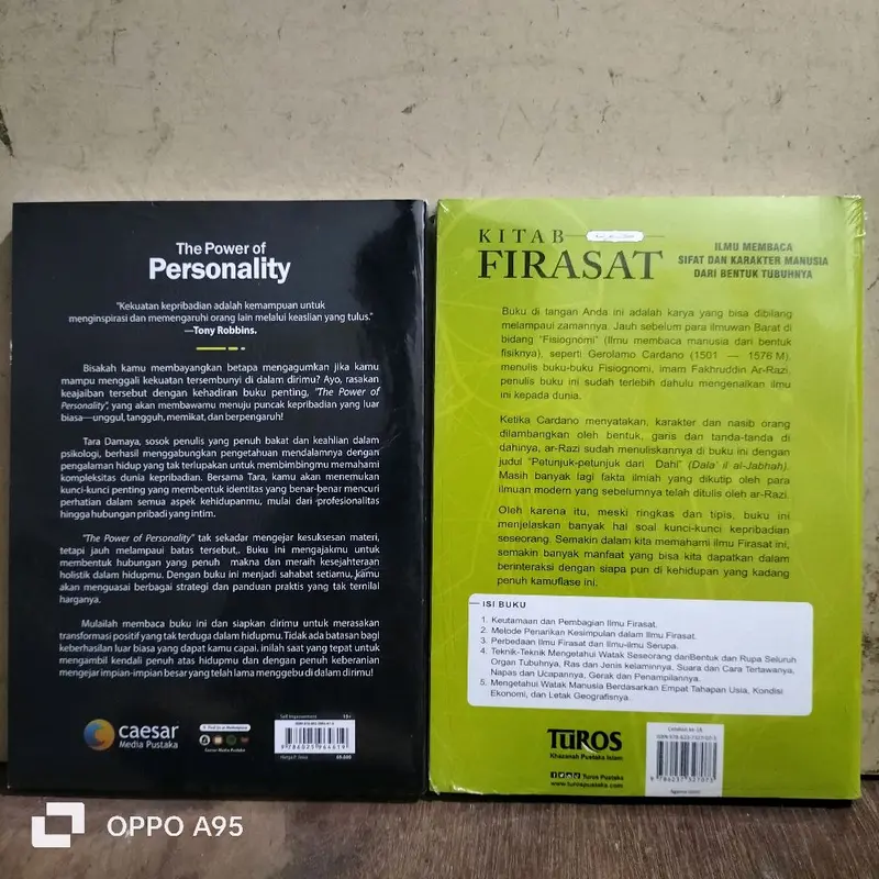PAKET 2 BUKU / KITAB FIRASAT / THE POWER OF PERSONALITY 1