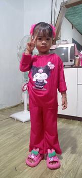Product Review of Baju Anak Oneset Celana Cutbray Knit Hornet Dtf Kuromi Untuk Anak Usia 2 Sampai 12 Tahun - One Set Luna from L**a S**a 1