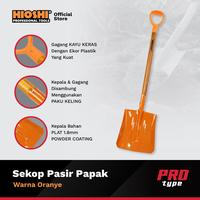 Gambar HIOSHI /HST003B/Sekop/PAPAK/RATA/SEGI/Pasir/Tanah/Baja/Gagang Kayu/ORANYE TULANG - PRO dari HioshiToolsOfficial Kota Surabaya 5 Tokopedia