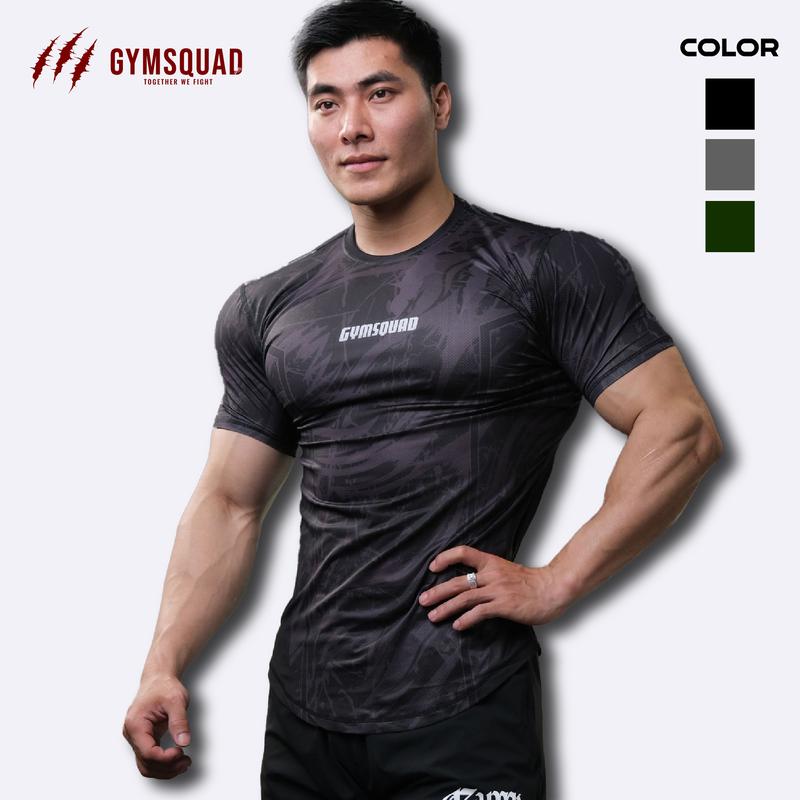 Áo Body Legend áo tập gym GYMSQUAD (Giặt mặt trái) vải mè thoáng khí áo thun thể thao XXL Navy Sports T-shirts
