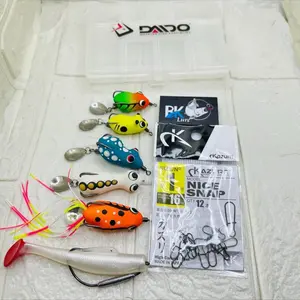 Soft Frog Bk Lure Umpan Casting 1 Paket isi 6 Premium Komplit Bonus Snap+ Kotak Lure || umpan casting gabus toman sesuai deskripsi