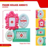 Gambar Pigura Bingkai Frame Foto Kolase Multi Photo AM8615 Biru Dinding Hijau Plastik Kaca - Biru Muda dari Foyu Photo Kota Surabaya 2 Tokopedia