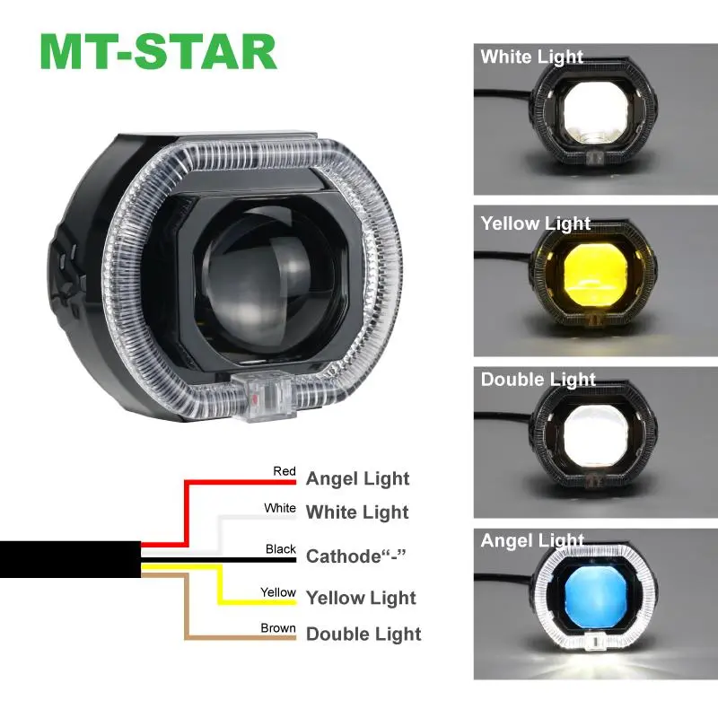 【MT-STAR NEW ARRIVAL】Projie Biled Matrix X1 3 Inch PZ03 New Product Putih Kuning Body Black Plus Kipas Premium 4