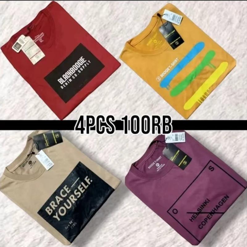 Paket Hemat 4pcs 100rb / Kaus Distro terbaru / Cocok untuk pria dan wanita / Model terbaru / Kaus Original /Branded fashion 2022 1
