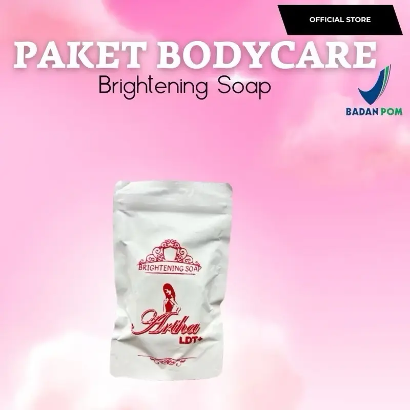 SABUN PEMUTIH BADAN ARTHA LDT + (Brightening Soap) Mencerahkan Soap Tubuh Pencerah / Sabun Mandi Lightening 0