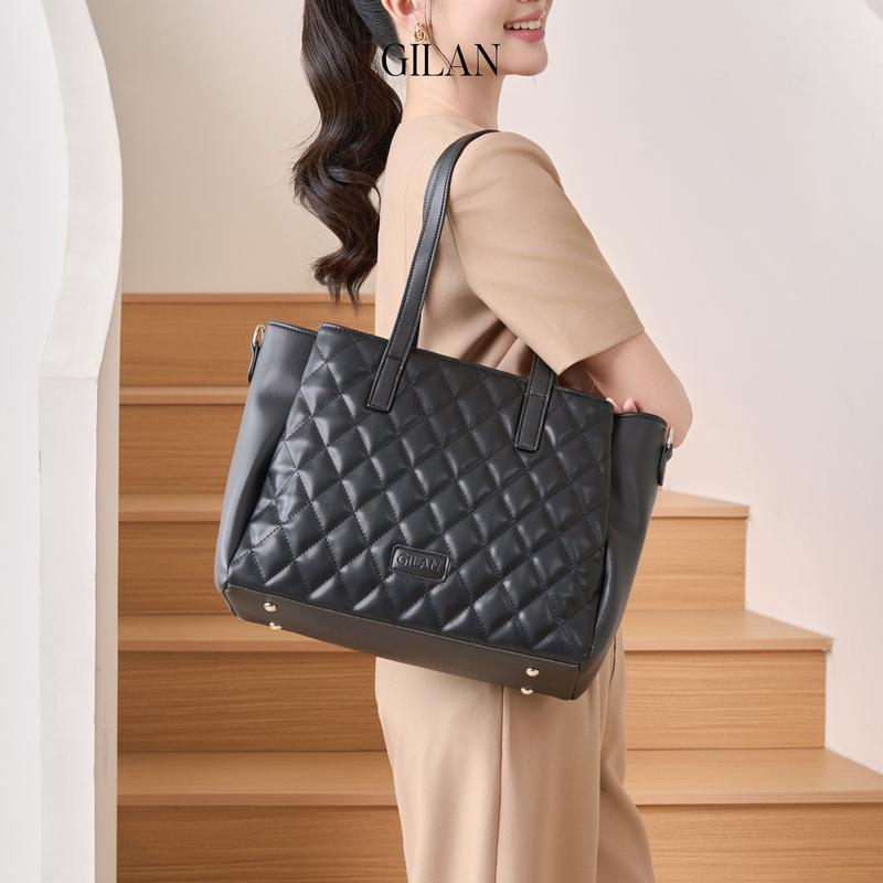 GILAN Túi tote nữ Lume bag TCS026 (3 màu) vừa Laptop 15.6inch, A4, thiết kế hiện đại, phù hợp đi làm, đi học