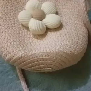 Baby.Fuku Topi Jerami Anak + Tas Set Anak Perempuan Topi Matahari Topi Bundar Lucu dan Tas Slempang.