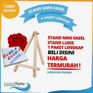 Alat Lukis Lengkap 1 Paket Alat Melukis Anak (Cat Lukis Kanvas Kuas Palet) Paket Lukis Anak 1 Set Lukis Peralatan Melukis Painting Kit M Kayu urah Canvas | Kekinian