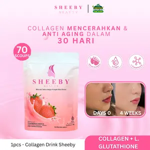 Sheeby Beauty 1 PCS Pemutih Badan Minuman Collagen & Wajah Anti Aging Anti Acne - Whitening Booster - Glutathione Memutihkan Pencerah