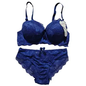 Bh Dan Cd Satu Set Premium Busa Tebal Setelan Bra Wanita Motif Renda