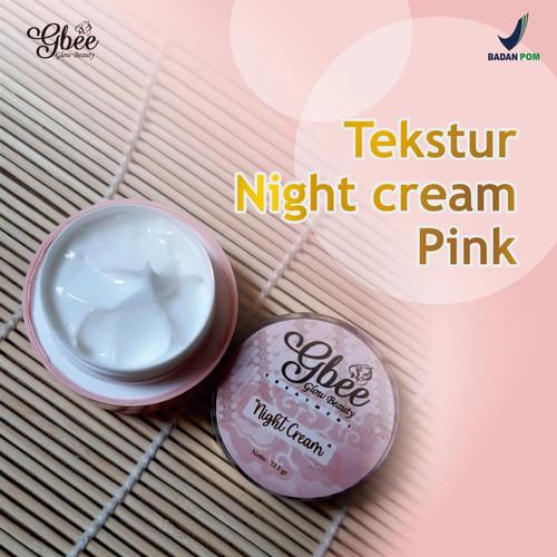 Product Introduction of Promo Night Cream Pink Gbee Glow Beauty Skincare Perawatan Kulit Wajah 2