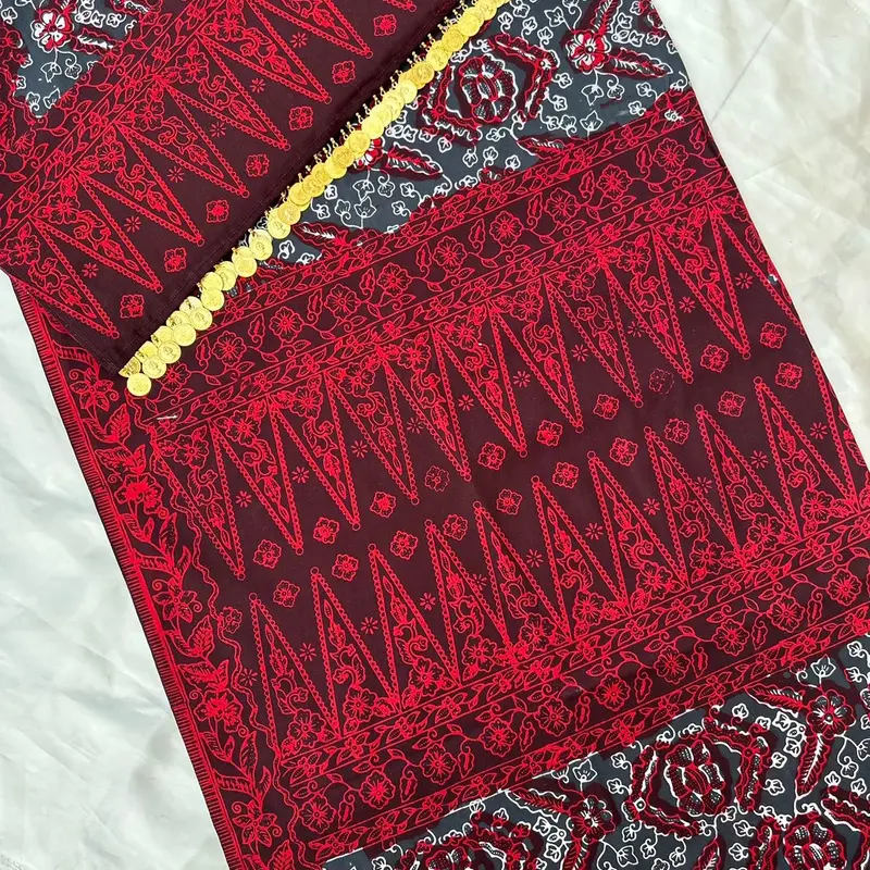Set kain tekuluk batik jambi asli dengan ronce 0