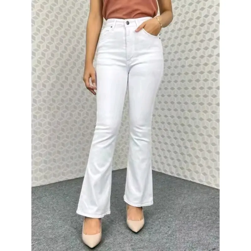 celana cutbray jeans premium warna putih 0