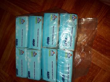 Product Review of 480 sheets Tissue 1pack(8pcs) ICHI Organic Facial Tissue Paper towel 3 ply ichi wood taste series tissue Napkin from B**g 1