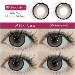 Beauty Lens Softlens Lensa Berwarna Lensa mata Meguro Besar Ukuran 14.5mm Milk tea Contact Lens Eye Soflen Soflent Beauty Lens Softlens Lensa Berwarna Lensa mata Meguro Besar Ukuran 14.5mm Milk tea Contact Lens Eye Soflen Soflent