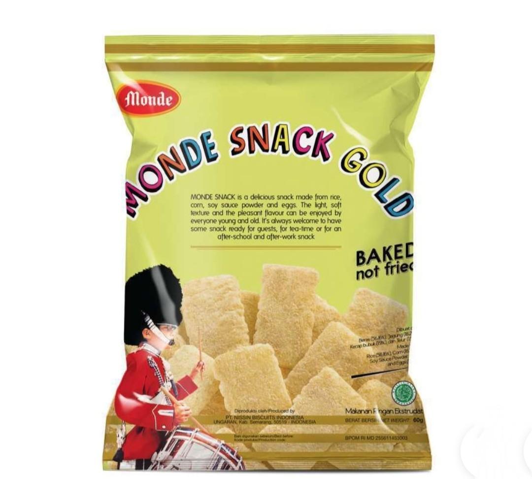 MONDE SNACK GOLD 60GR 10bungkus Exp Feb 2027