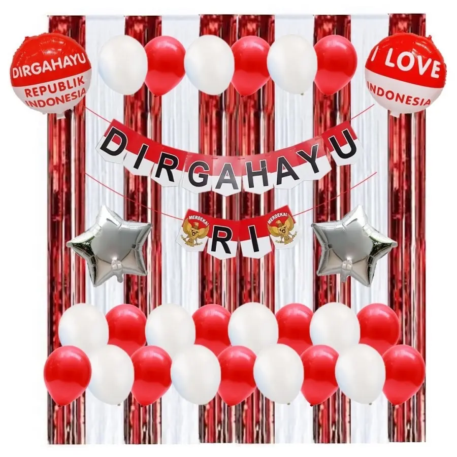 ￼Paket Set Dekorasi Dirgahayu RI / Paket Dekorasi Agustusan