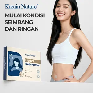 Kreain Nature 8 Patches Tidur Botani - Aroma Lavender & Jeruk Manis, Wam Memulai, Membantu Relaksasi Tubuh & Pikiran, Meningkatkan Kualitas Tidur, 8 Patches/Kotak