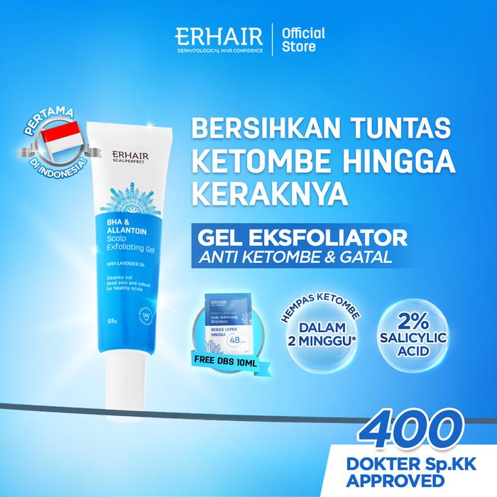 Gambar ERHAIR Scalperfect Exfoliating Gel 65gr - Gel Anti Ketombe dari ERHAIR Store Kota Administrasi Jakarta Barat Tokopedia