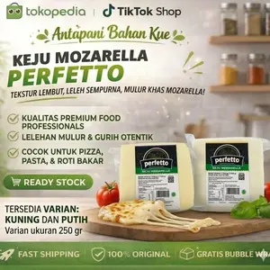 Keju Mozzarella Perfetto 250gram Pack Original Pabrik