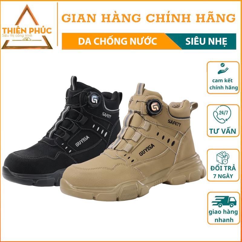 Giày bảo hộ lao động siêu nhẹ cổ cao, giày bảo hộ lao động nam 2025, giày bảo hộ lao động nam chống nước, chống đâm xuyên, trọng lượng nhẹ, linh hoạt, dễ sử dụng, thời trang, hiện đại