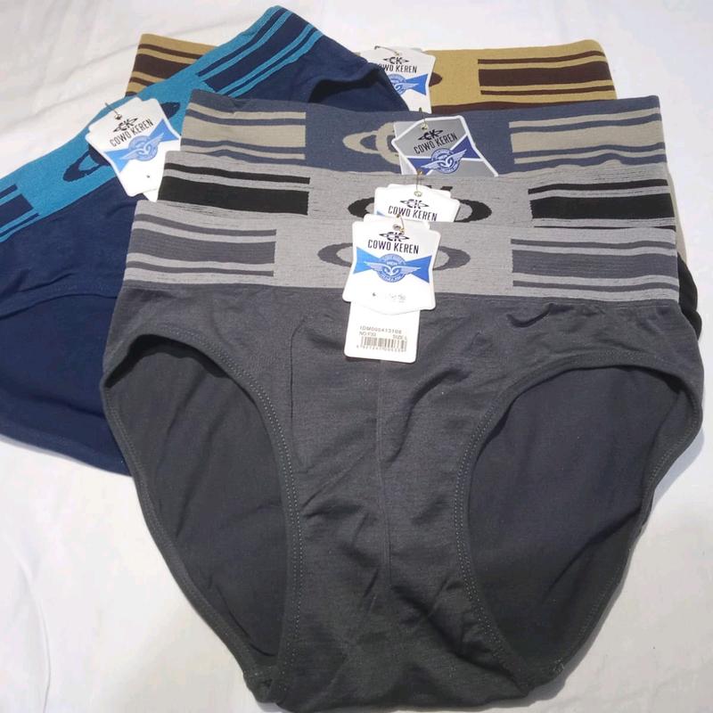 COD 3PCS celana dalam  Pria cowok keren poliester super nyaman 3