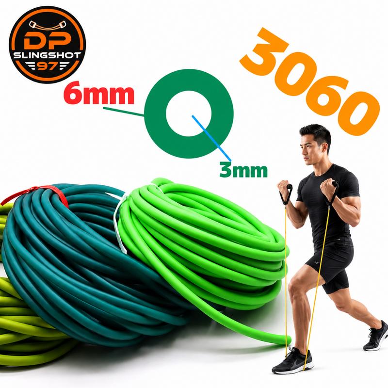 1M Dây Thun Tròn 3060 AST BAND Màu Xanh Co Giãn Tốt, Độ Bền Cao Tập Gym Thể Thao