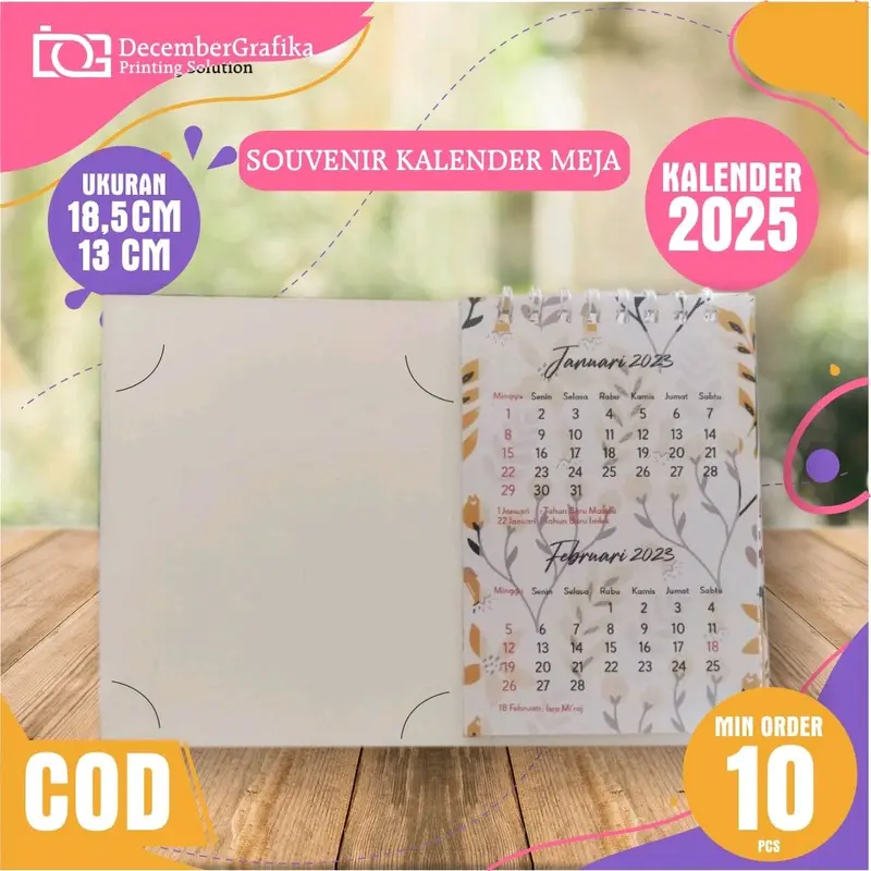 Souvenir /Undangan Kalender Meja Bingkai Besar 0