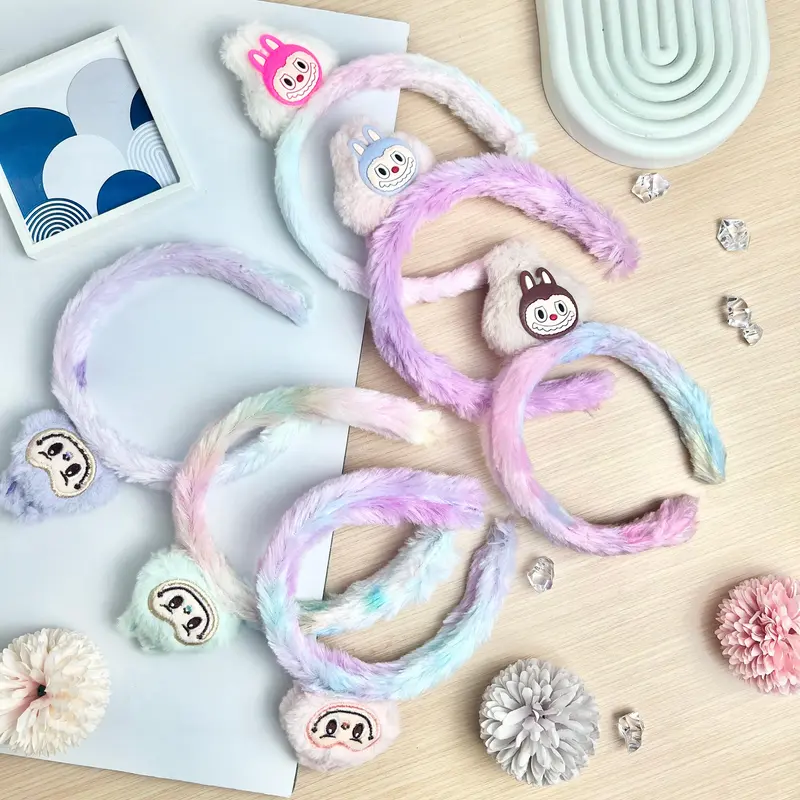 MJ - bando labubu rainbow premium kepala, bando viral labubu Headbands 0