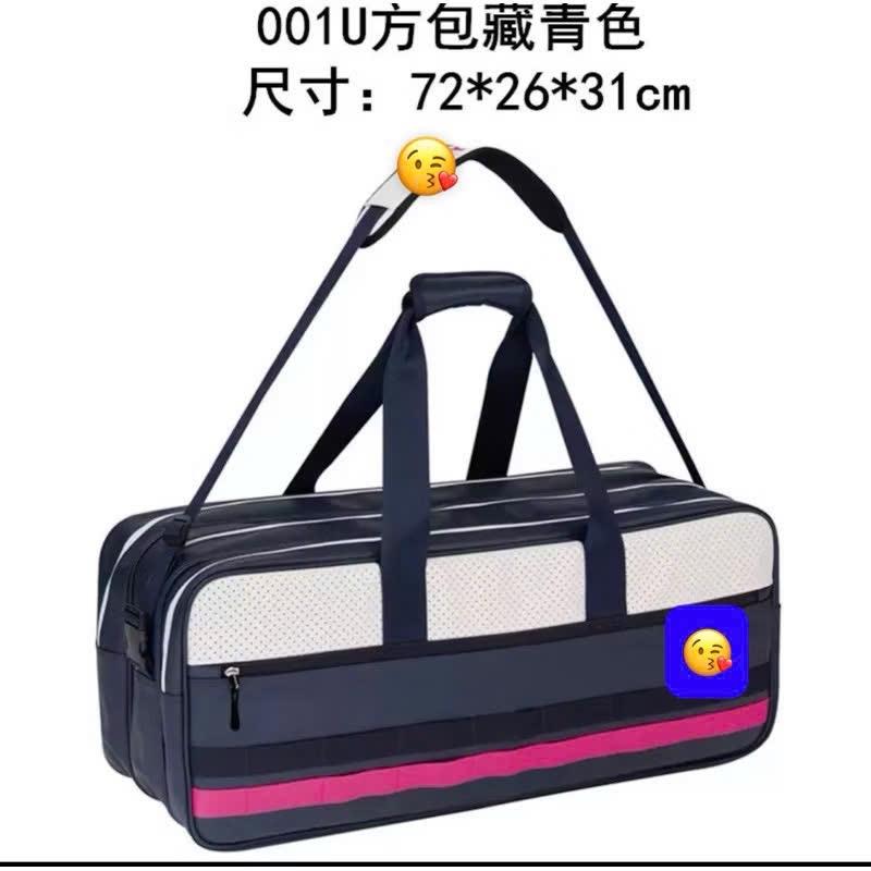  Yn Bao vợt cầu lông Yn 239BT001U Navy Logo hồng Chống thấm nước Kích thước 3 ngăn lớn Đựng cả cây vợt Túi cao cấp mới nhất 2023 