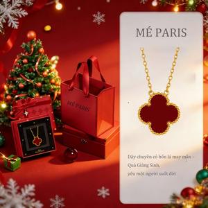 【VIP】Dây Chuyền Cỏ Bốn Lá May Mắn 13mm - Nhẹ Sang Thời Trang Đơn Giản - Quà Giáng Sinh Cho Vợ Bạn Gái - Phụ Kiện Đẹp Ý Nghĩa