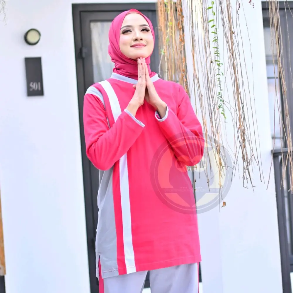 (hanya baju)Baju Olahraga Tunik Wanita Terbaru Seragam Olahraga