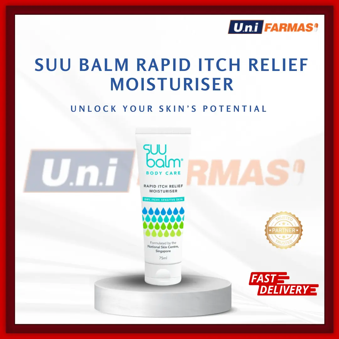 SUU BALM BODY CARE RAPID ITCH RELIEF MOISTURISER FOR DRY ITCHY SENSITIVE SKIN 75ML semua jenis kulit menenangkan