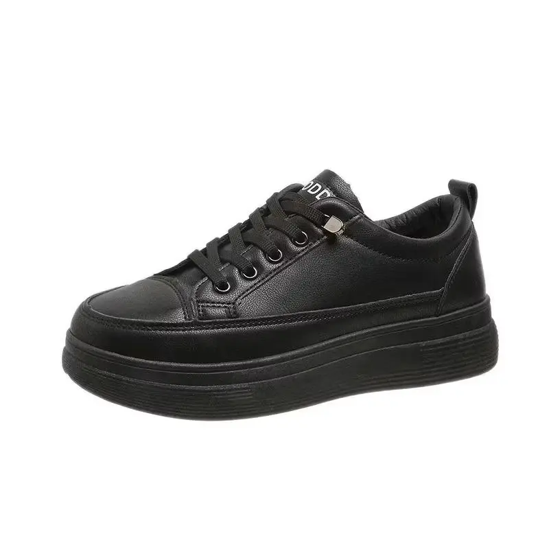 EKSTRA SALE Sepatu Sekolah Wanita Hitam Polos Sepatu Sneakers Korean Style Main OOTD Termurah dan Berkualitas Casual Shoes Cewek