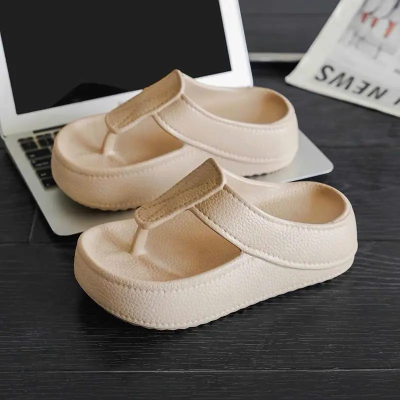 [FORM TO ĐẶT NHỎ 1 SIZE]Dép kẹp nữ xỏ ngón đúc cao su EVA, nhẹ, êm chân, chống trơn trượt, chống thấm nước, đế cao, thời trang, dể phối đồ DH352