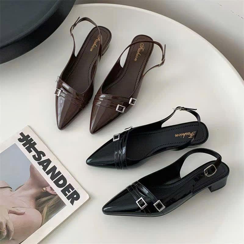 Topsneaker Giày Mũi Nhọn Khoá Vuông Hot Trend 2025 Kiểu Dáng Thời Trang Dép Loopy Size 36-41 Phù Hợp Nhiều Kích Thước Chân Chất Lượng Cao