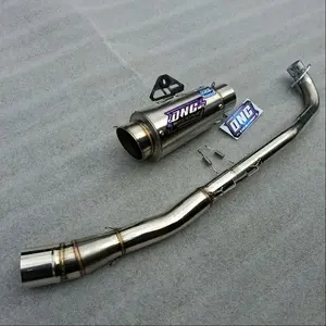 knalpot racing DNC tipe pr1 emblem blu buat vega supra x125 karisma revo karisma