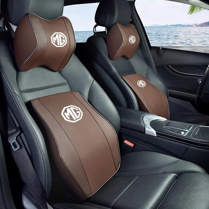 Tựa Đầu Ghế Ô Tô, MG3 MG5 MG6 MG7 MG TF ZR ZS ES HS GS HR, Hỗ Trợ Thắt Lưng, Gối Cổ Bông Nhớ Da, Hỗ Trợ Cổ Đầu, Thích Hợp Cho Du Lịch, Phụ Kiện Ô Tô Thoải Mái 8