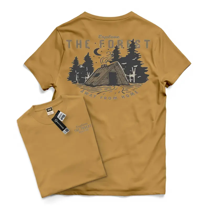 T-shirt Distro Pria Wanita The Forest Pink Premium Bahan Katun Combed 30s I Baju Kaos Cowok Cewek Distro Original Motif ADVENTURE Simple Keren Sablon 2