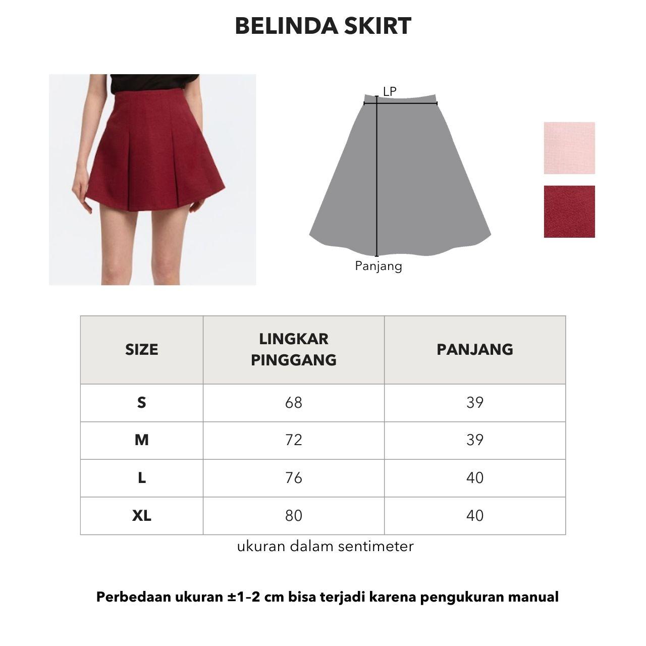 Chocochips - Belinda Skirt / Rok Pendek A-Line Casual