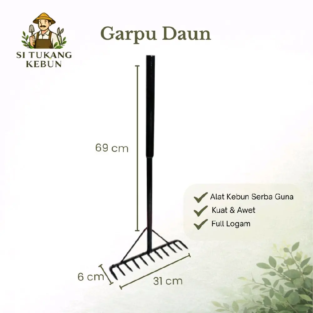 Garpu Daun & Sampah 11 mata