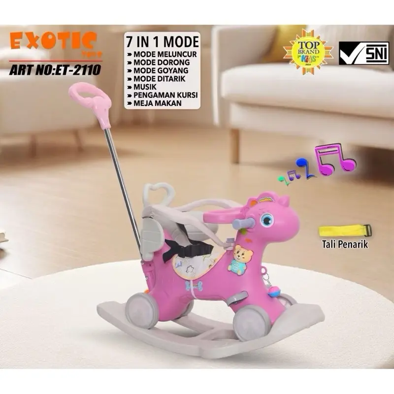 Rocking Horse Exotic ET2108 2110 ET3114 ET 3114, Mobil Mainan & Dorongan Anak Musik Lampu LED