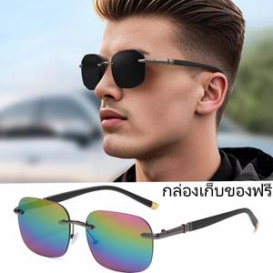 แว่นกันแดดเลนส์ HD UV400 Metal แฟชั่น Unisex - ป้องกันรังสียูวี