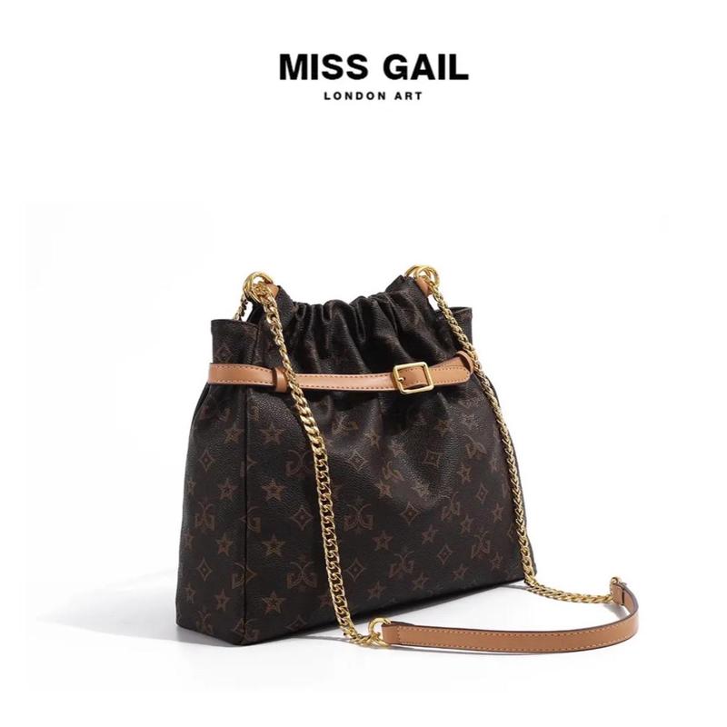 Túi xách nữ MISS GAIL túi xách thời trang nữ trẻ trung phù hợp mọi phong cách. Đeo vai  đeo chéo MG8018-1. 