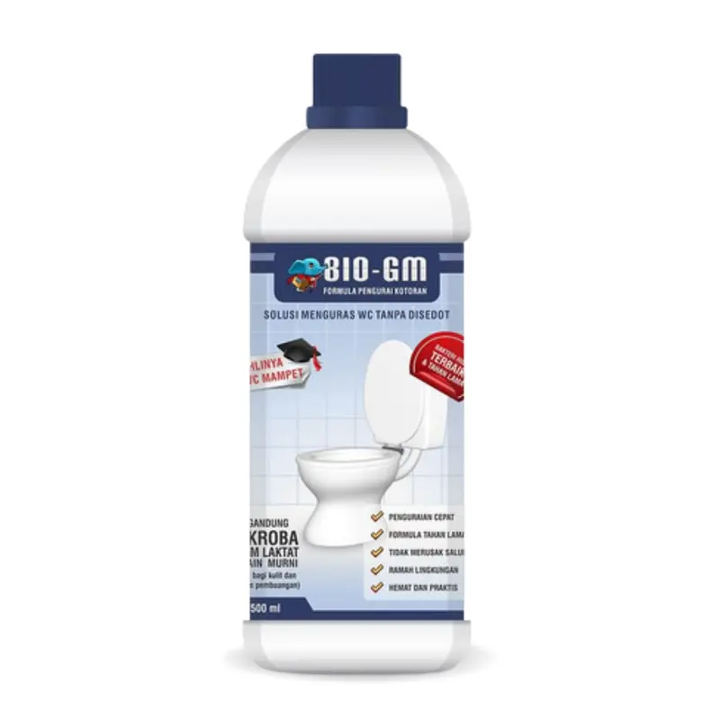 Bio Gm Plus - Cairan Wc Mampet Penuh Tersumbat Bau Dan Buntu Tanpa Sedot Pembersih Kloset Duduk Jongkok Berkerak Cairan Penguras Mengatasi Septic Tank Mampet 4