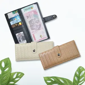 A-ZAHRA 601 DOMPET BUDGETING ANYAMAN / DOMPET KANCING UANG & KARTU MOTIF  ANYAMAN / DOMPET 16 LEMBAR 32 SLOT