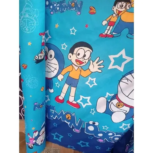 Paket Gorden Excavator Doraemon Full Set 3 Item - Kain Katun - Dekorasi 5